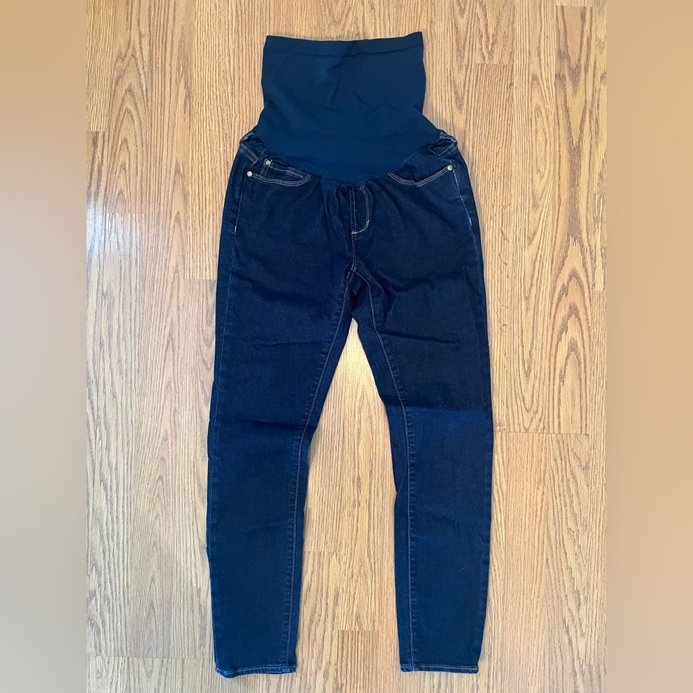 Articles Of Society Maternity Dark Blue Jeans Size 27
